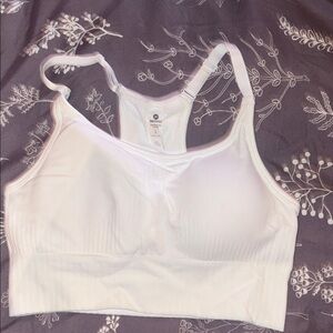 90 Degree By Reflex White Sports Bra
